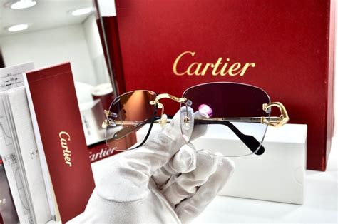 cartier cartier c décor rimless eyeglasses|cartier occhiali da vista.